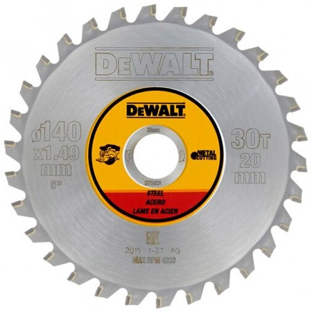 DeWALT DT1923 Tarcza pilarska 140 x 20mm 30 zębów